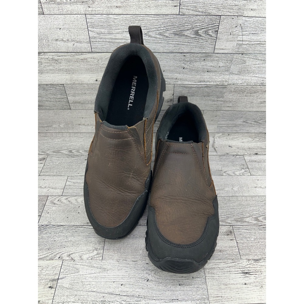 Merrell Coldpack Ice+ Moc Waterproof Mens Brown Leather Winter Shoes J037209 9‎